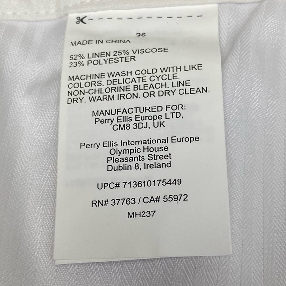 Men’s CuBavera Linen Blend Shorts 36” waist - Picture 8 of 11